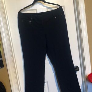 Anne Klein Navy blue straight leg pants